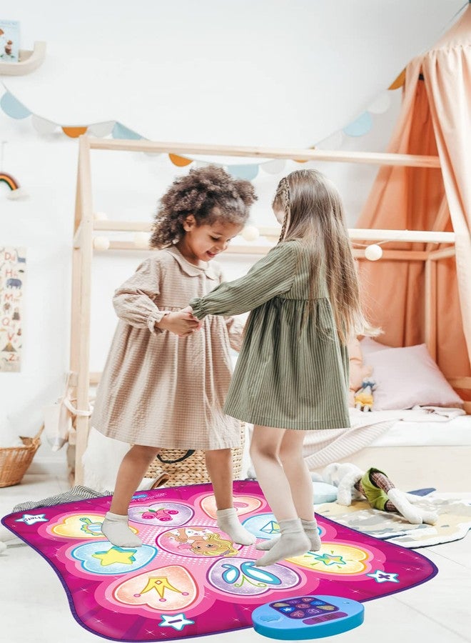 SUNLIN Dance Mat - Rhythm Step Play Mat - Dance Game Toy Pad with LED Lights, Gift for Kids Girls 3-12, Adjustable Volume, Built-in Music, 3 Challenge Levels - Image 4